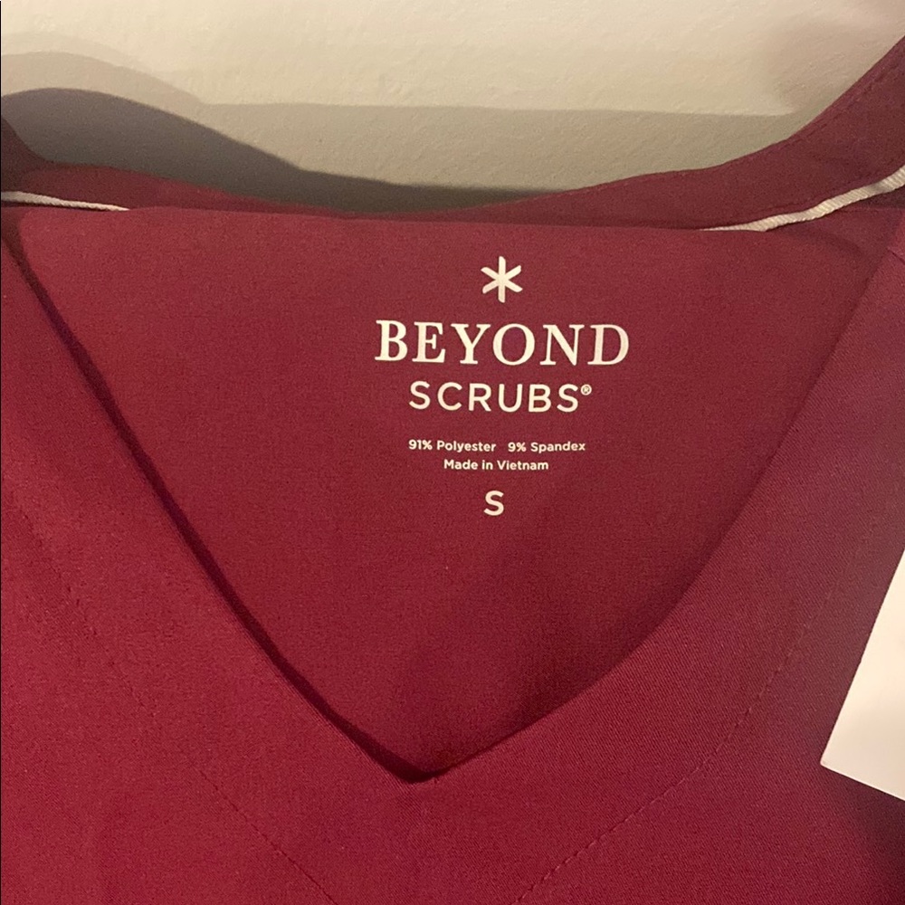 Beyond Scrubs Burgundy set